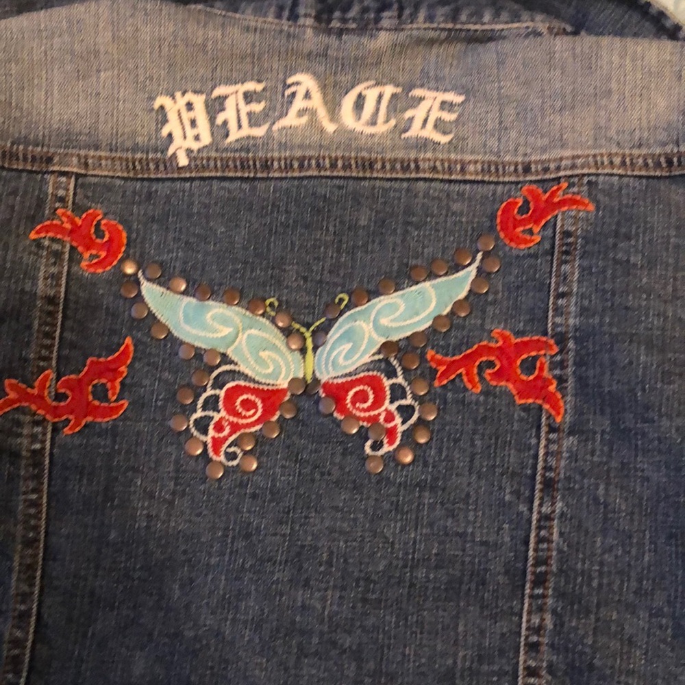 Crop jean jacket